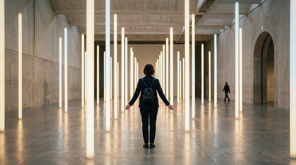 Visitors standing inside a glowing immersive art installation in Tokyo, weighing up whether teamLab is worth it